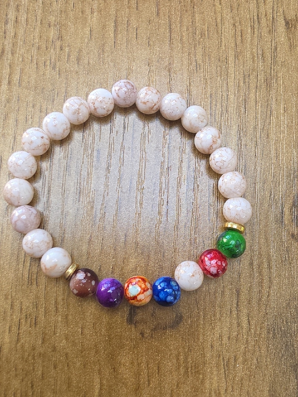 Multicolor Bead Stretch Bracelet - Women Jewelry